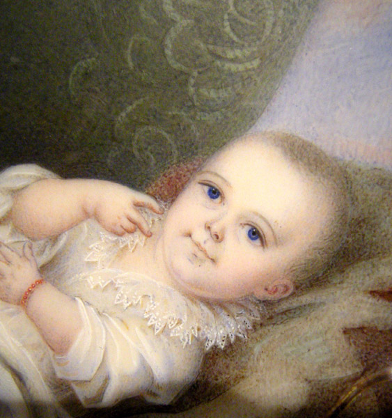 "Baby in the bed", miniature on ivory Item ID 2121 – Bild 3