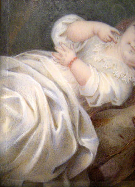 "Baby in the bed", miniature on ivory Item ID 2121 – Bild 4