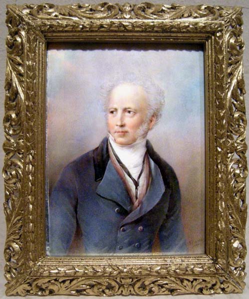 " Portrait of Jean-Baptiste Isabey", miniature on ivory Item ID 2195