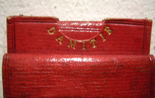 " To remember of friendship", lether case with miniature on ivory and a memory note book Item ID 2199 – Bild 7