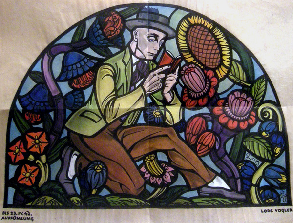 " Poetry in flowers", original design to the stained-glass window Item ID 2377