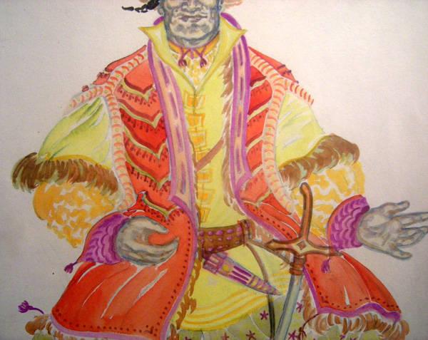 "A Warrior", original design to the play "The sword of Bugas" Item ID 2381 – Bild 3