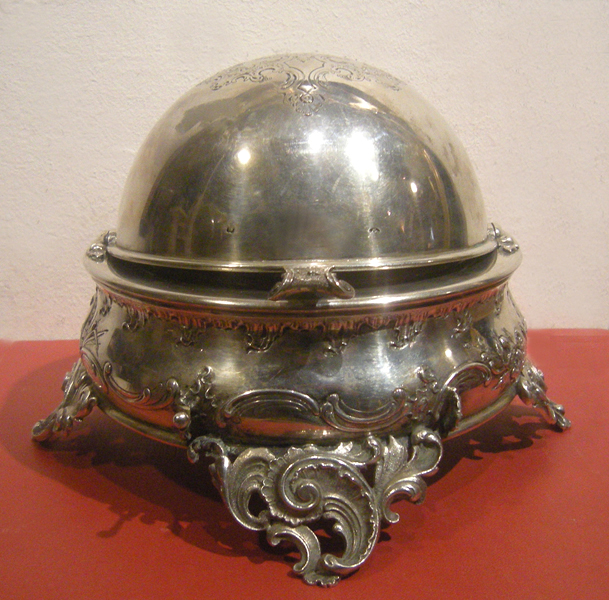 Caviar container, silver, Diana head hallmark 1872-1922