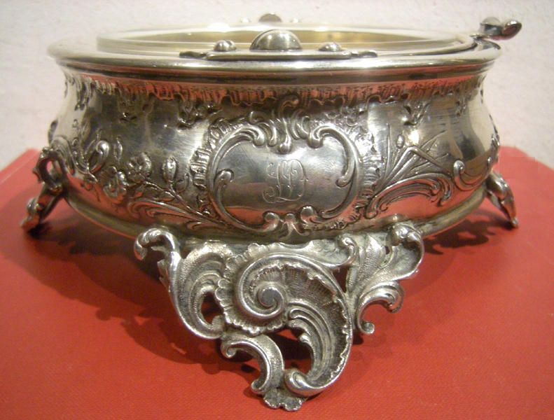 Caviar container, silver, Diana head hallmark 1872-1922 Item ID 2964 – Bild 4