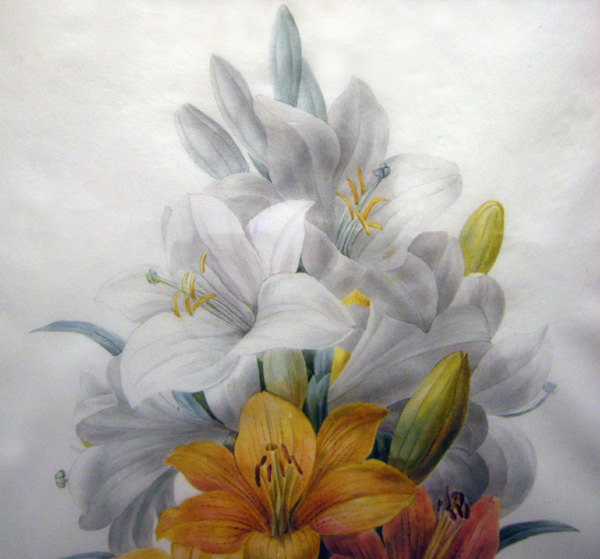 "Bouquet of Lilies", gouache on vellum, signed & dated 1836 Item ID 3179 – Bild 4