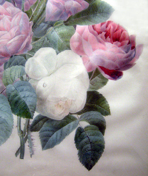 "Bouquet of roses", gouache on vellum, ca.1835-1840, signed Item ID 3176 – Bild 5