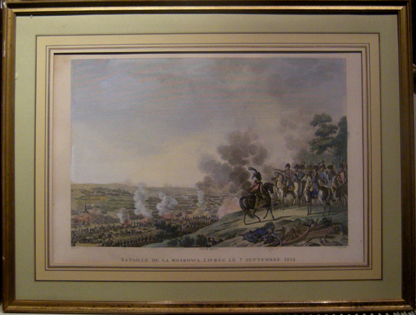 "Battle of Borodino by Moscow on 7 september 1812", cooper engraving Item ID 3669
