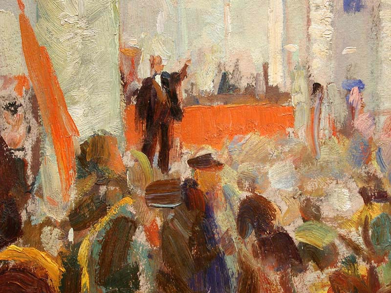 " Lenin proclaims Soviet power ", oil study No.1 Item ID 4305 – Bild 2