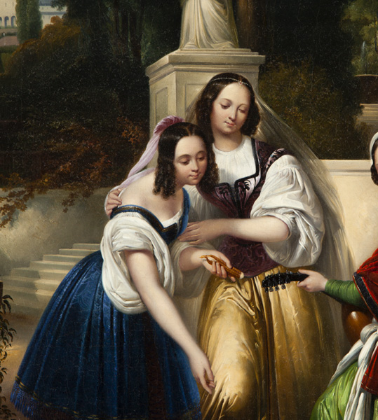 " Three women feeding swans", from the former property of the Prussian King Friedrich Wilhelm III Item ID 4338 – Bild 4