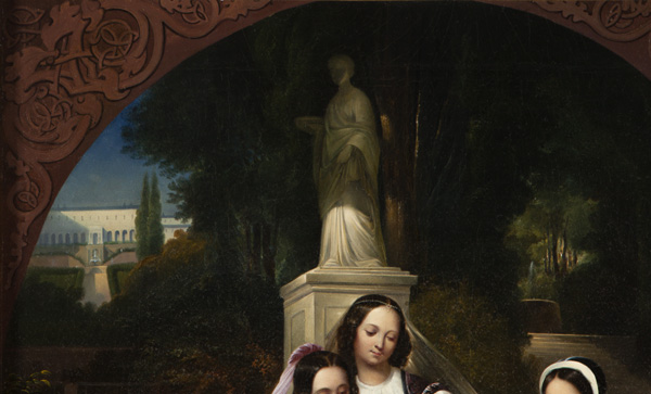 " Three women feeding swans", from the former property of the Prussian King Friedrich Wilhelm III Item ID 4338 – Bild 7