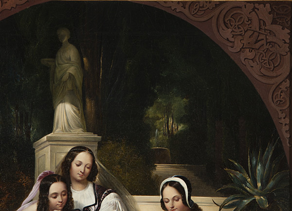 " Three women feeding swans", from the former property of the Prussian King Friedrich Wilhelm III Item ID 4338 – Bild 8
