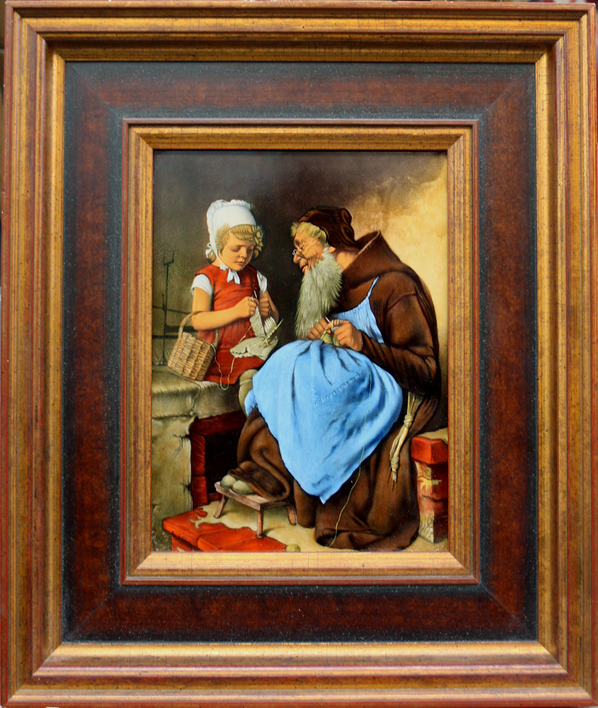 "An old pupil" , hand-painted plaque Item ID 4792