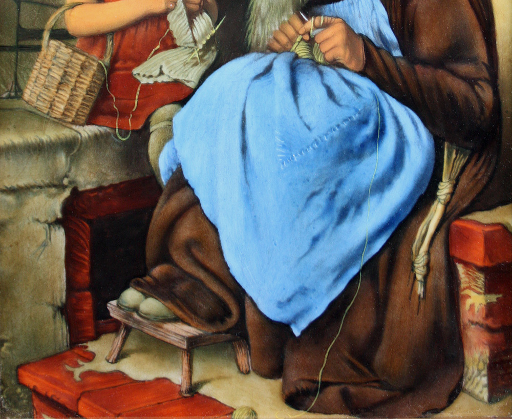 "An old pupil" , hand-painted plaque Item ID 4792 – Bild 5