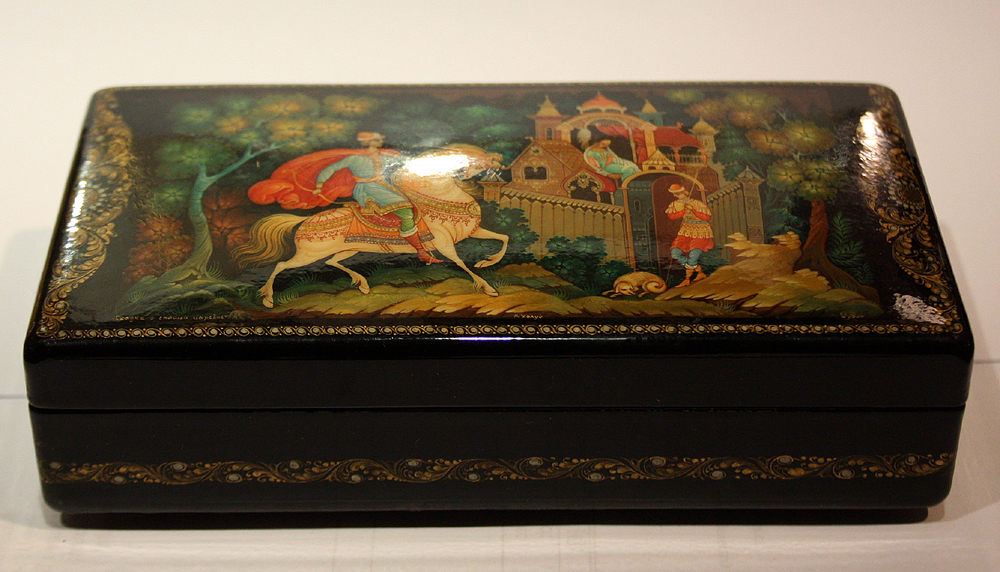 " The tale of the sleeping princess ", Palekh workshop after poem of Alexander Pushkin Item ID 5090