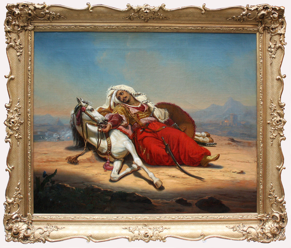 " Wounded Mamluk ", the episode of the battle of Pyramids / Napoleon invasion of Egypt in 1798 Item ID 5391