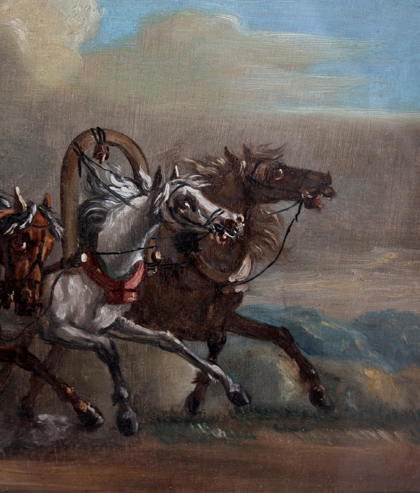 pair of paintings with Troika ride in winter and summer Item ID 5634 – Bild 10