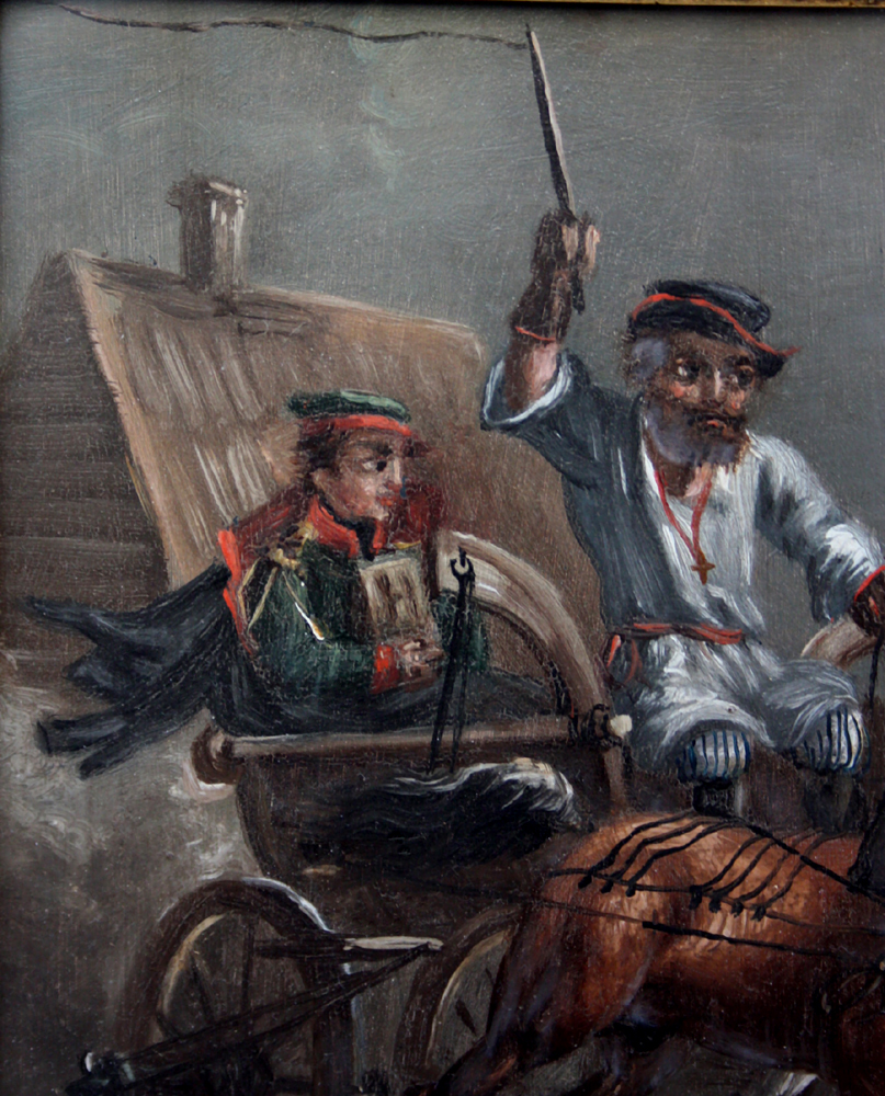 pair of paintings with Troika ride in winter and summer Item ID 5634 – Bild 12
