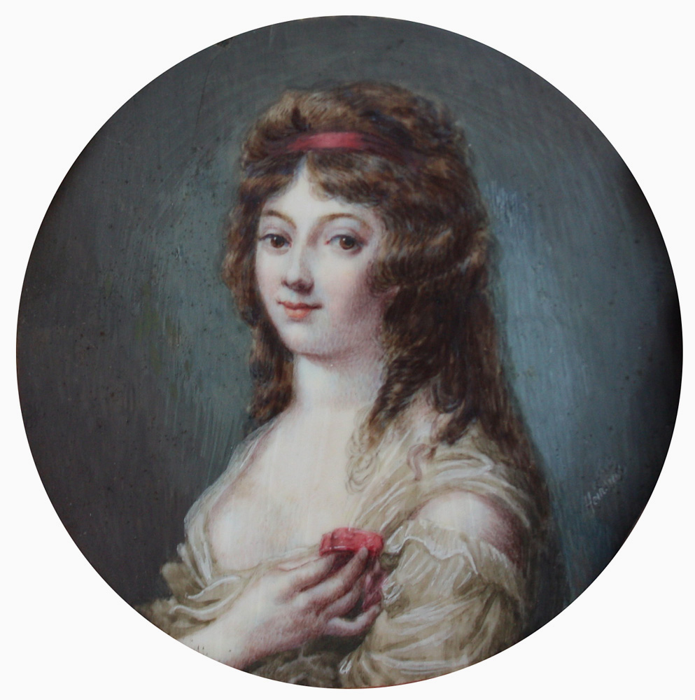 Portrait miniature of a young lady Item ID 5894 – Bild 2