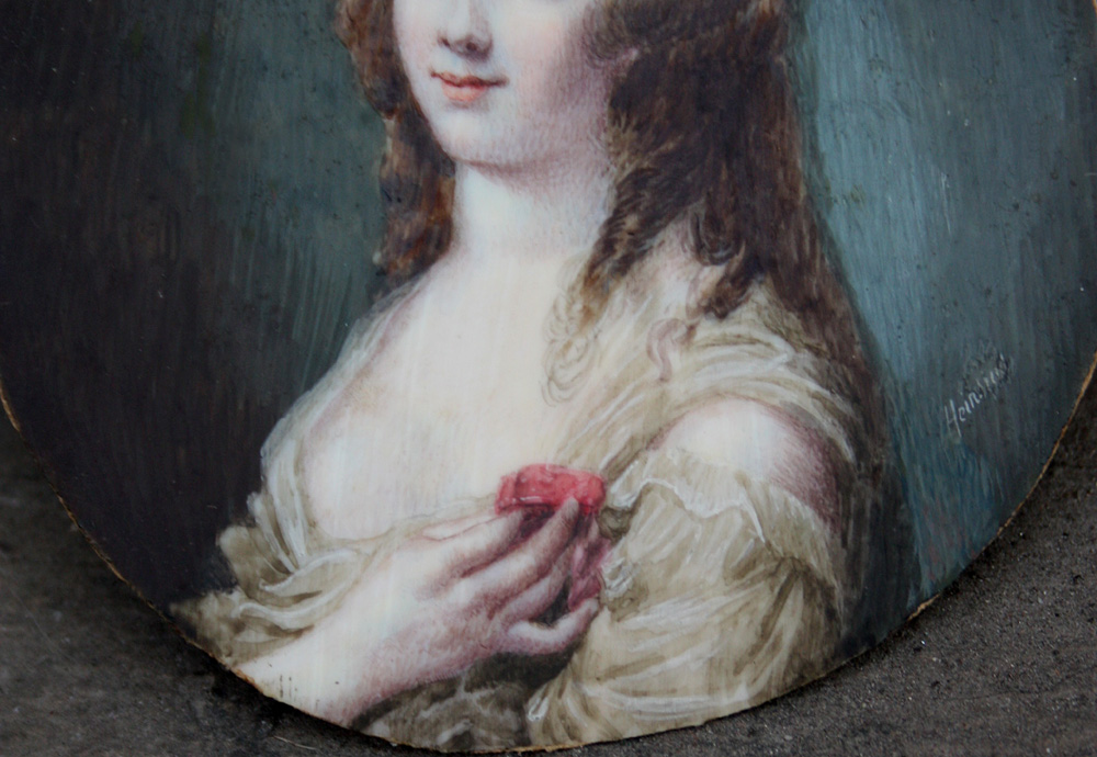Portrait miniature of a young lady Item ID 5894 – Bild 5