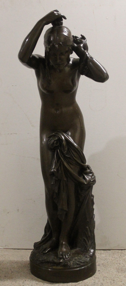 "After Bath", large bronze sculpture Item ID 7286