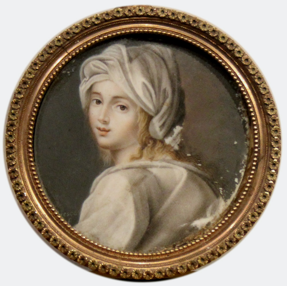 Portrait miniature of Beatrice Cenci, Roman Patricia
