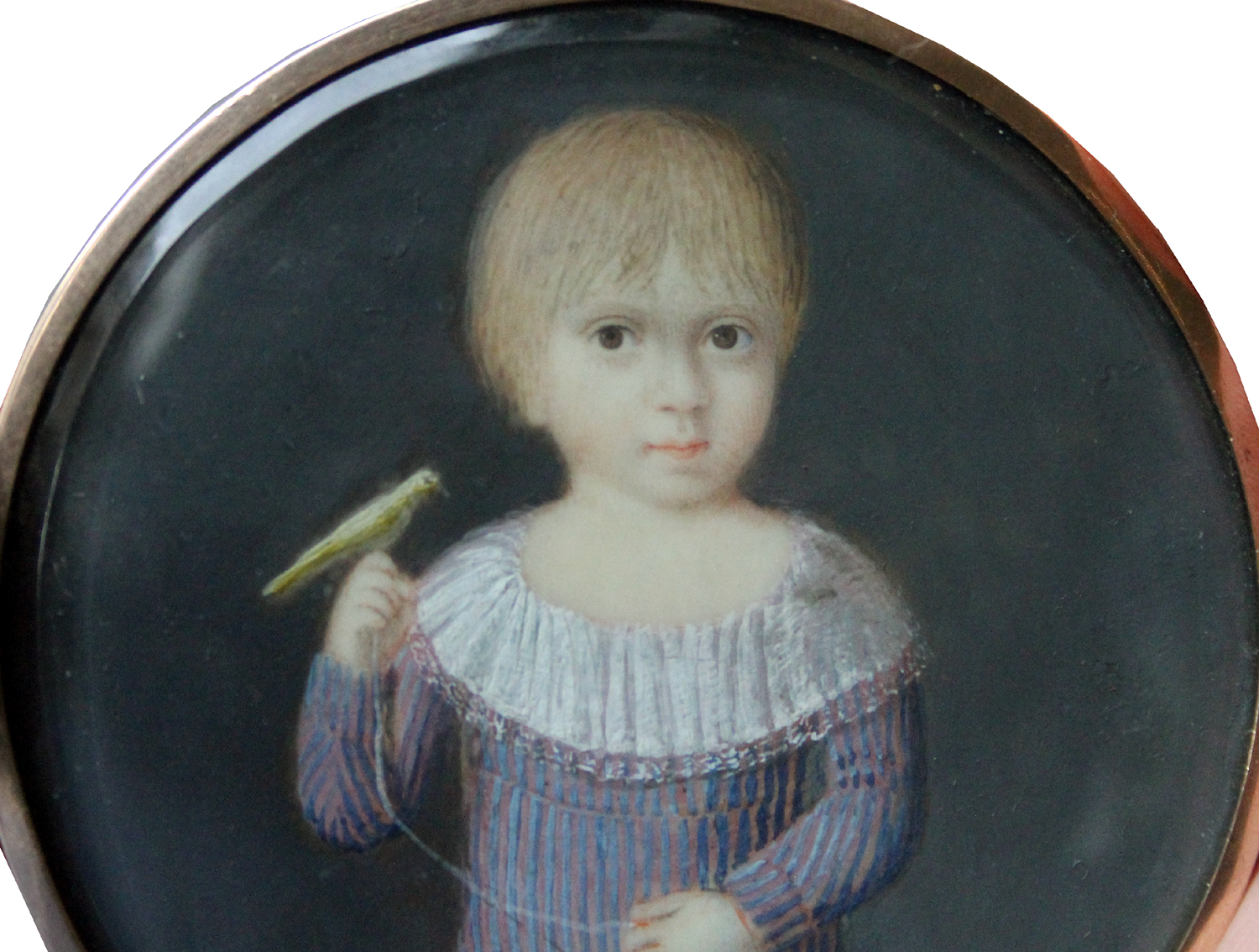 Portrait miniature of Francesco Oliveri del Castillo, futured Duke di Aquaviva in Palermo – Bild 3