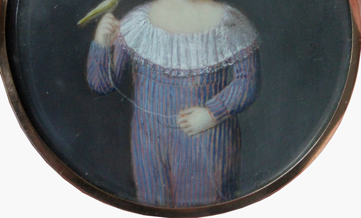 Portrait miniature of Francesco Oliveri del Castillo, futured Duke di Aquaviva in Palermo – Bild 6