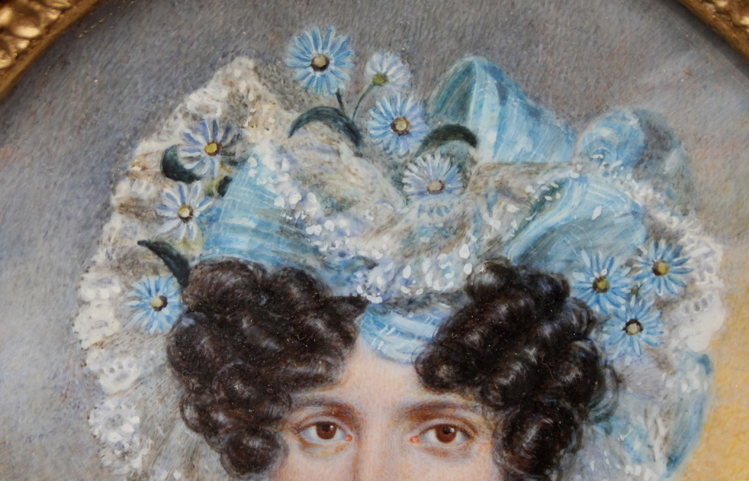 Portrait of young lady in black dress and with lace bonnet – Bild 5