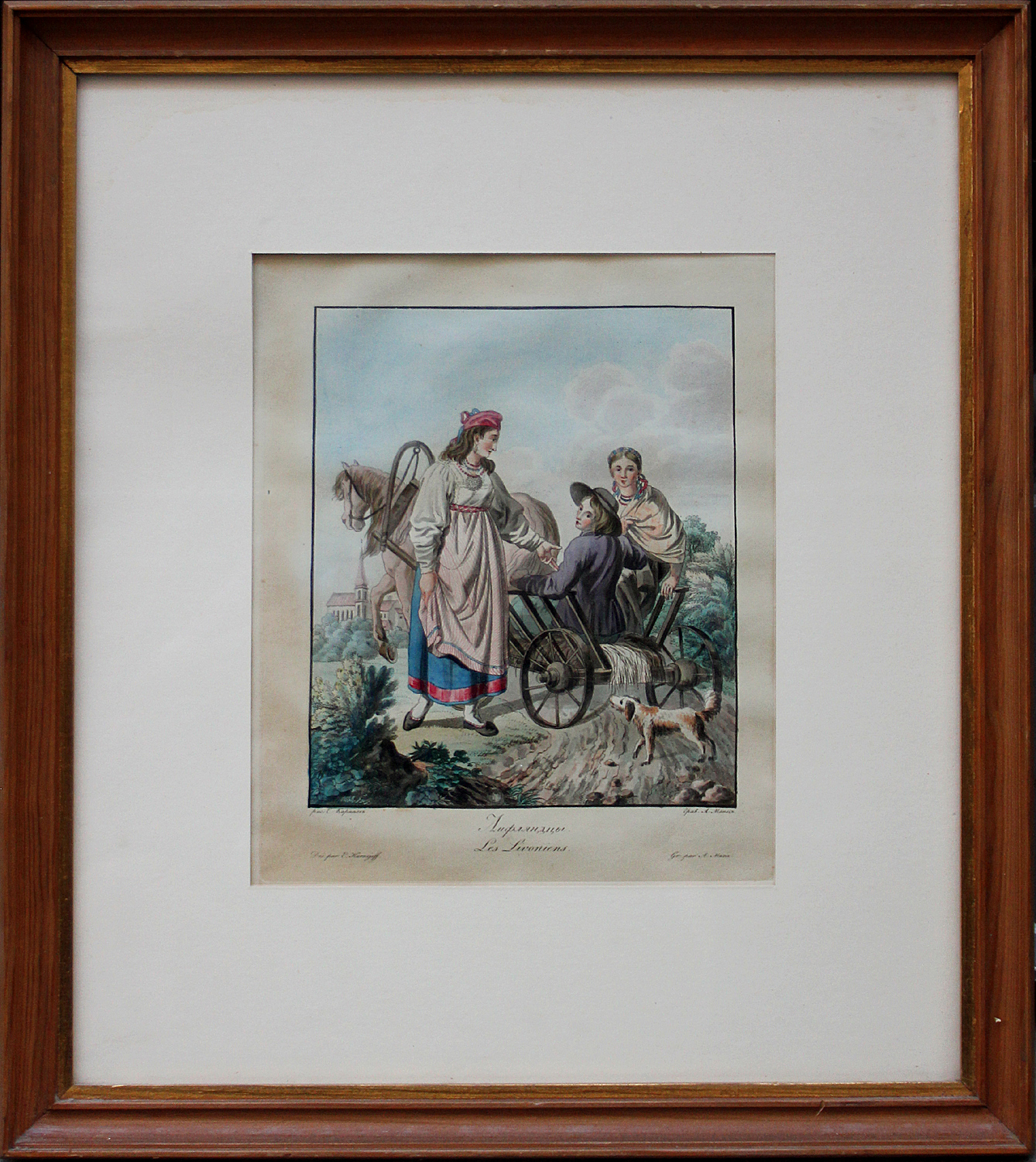 “Livlanders”, from the famous ethnographic album “Peoples of Russia” (1812–1813).