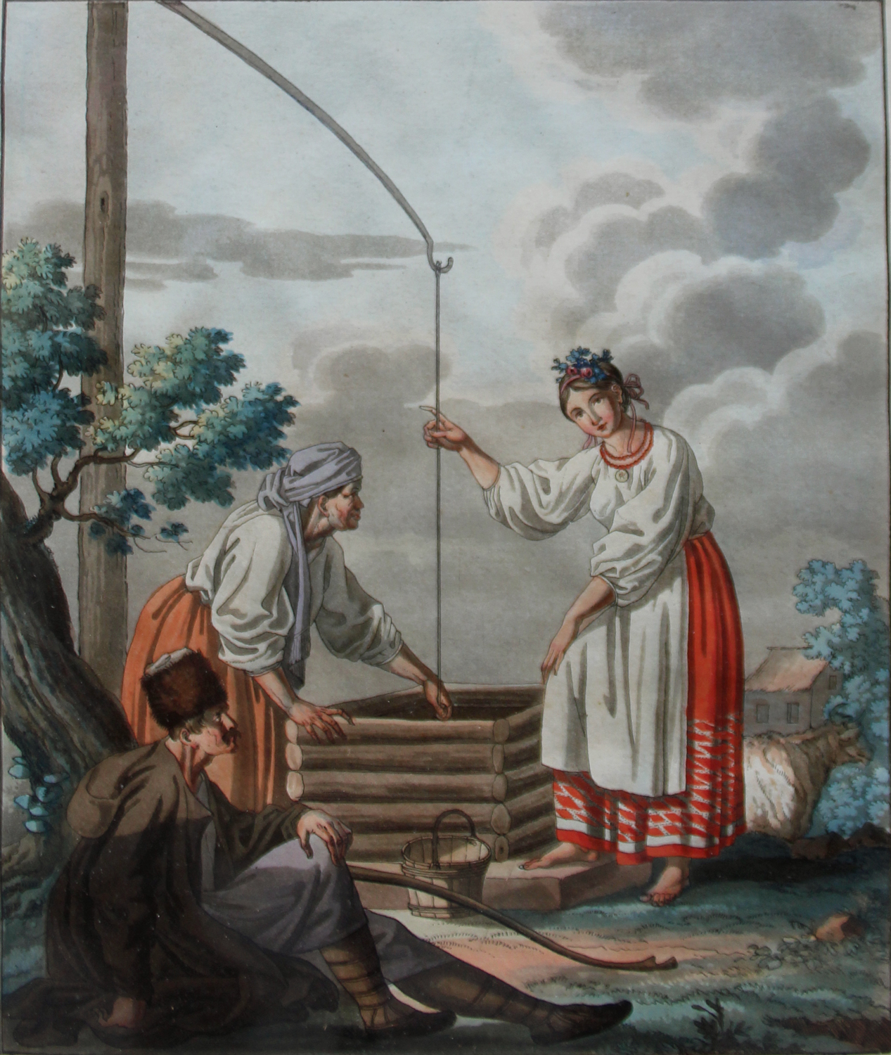 „Malorossiens“ (Ukrainiens), from the famous ethnographic album “Peoples of Russia” (1812–1813).