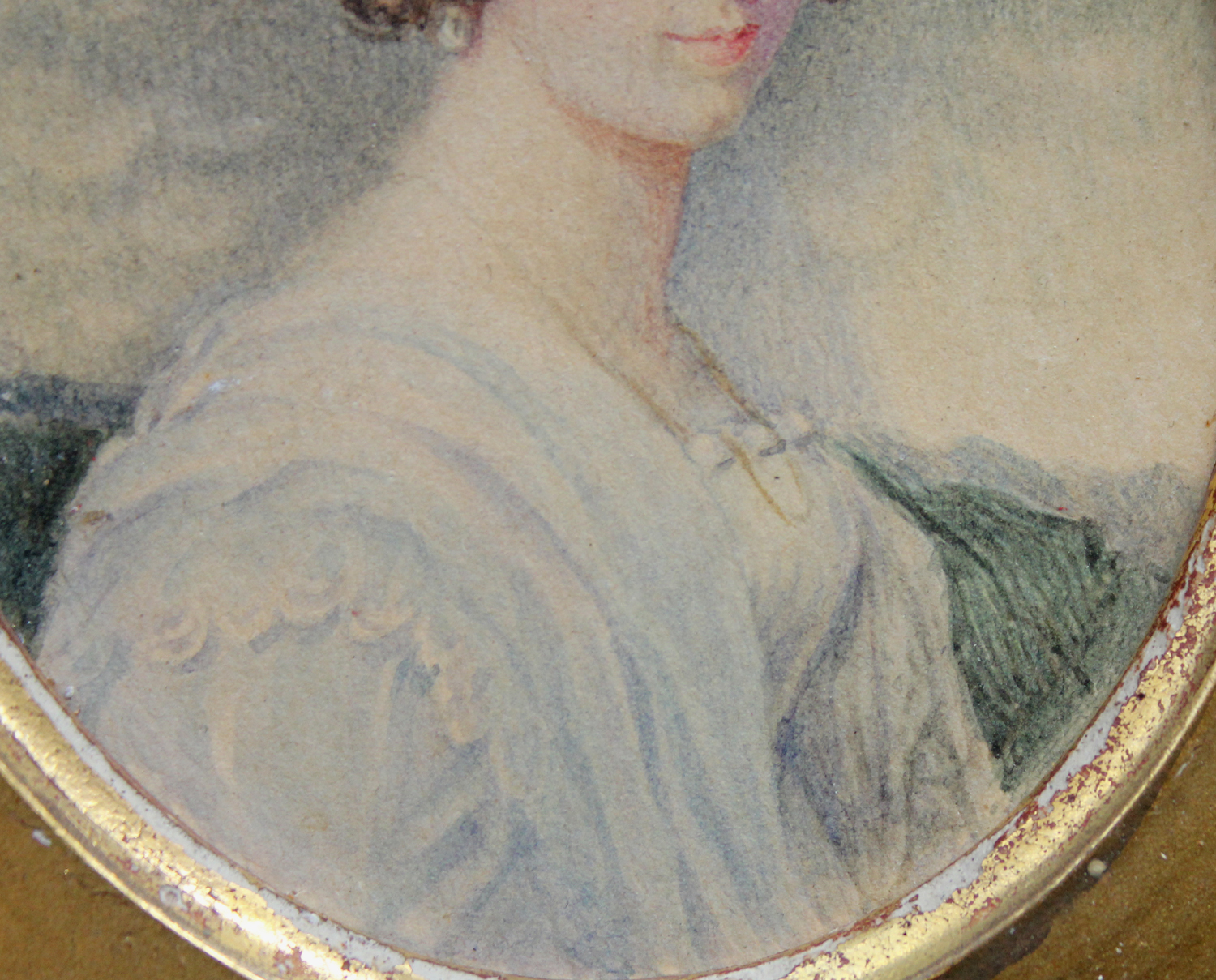 Bust portrait of Countess Crescence Széchenyi, née von Seilern und Aspang (1799-1875) – Bild 4