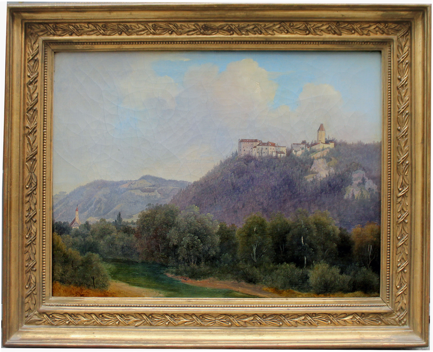 View of the castle Seebenstein in the Lower Austria